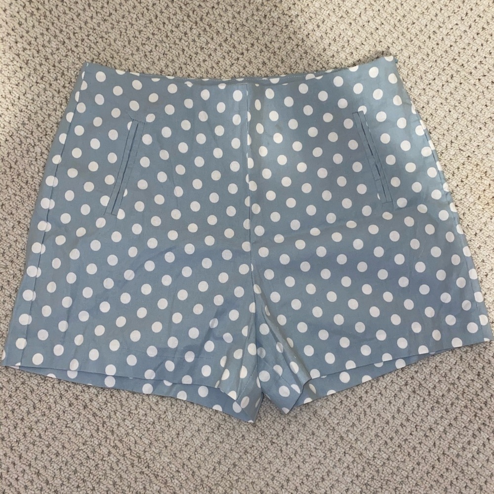 Baby blue polka dot shorts! Brand new with tags